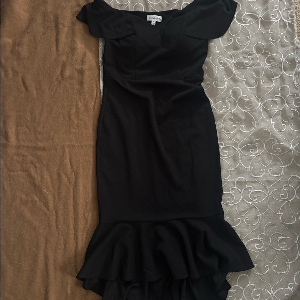 Elegant Black Off-Shoulder Dress